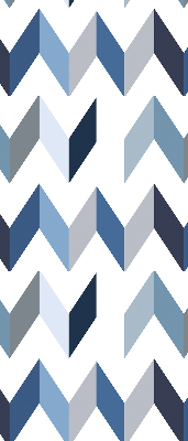 Blackout roller blind Blue herringbone