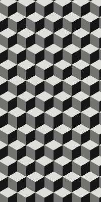 Blackout roller blind for window 3D cubes
