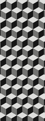 Blackout roller blind for window 3D cubes