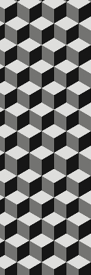 Blackout roller blind for window 3D cubes