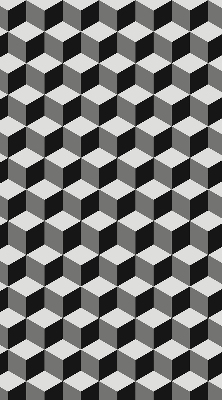 Blackout roller blind for window 3D cubes