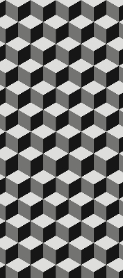 Blackout roller blind for window 3D cubes
