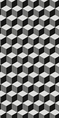 Blackout roller blind for window 3D cubes
