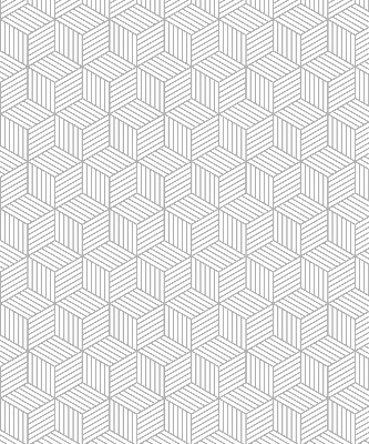 Fabric roller blind for window 3D cubes