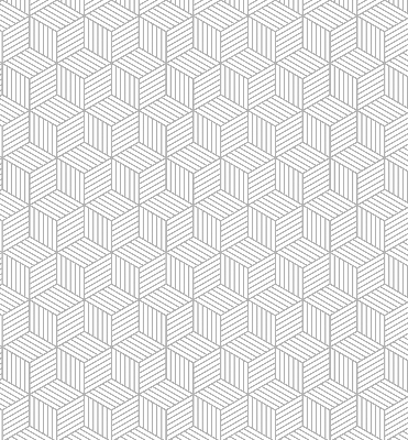 Fabric roller blind for window 3D cubes
