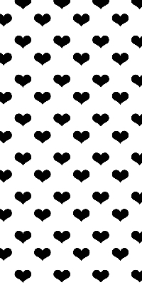 Blackout roller blind Black hearts