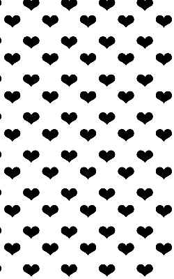 Blackout roller blind Black hearts