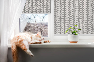 Blackout roller blind for window White fir
