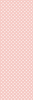 Fabric roller blind for window with white dots pattern