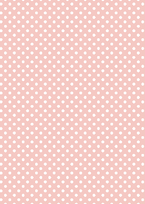 Fabric roller blind for window White dots