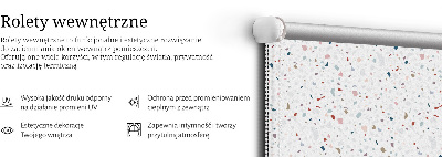 Fabric roller blind for window Graphic elements