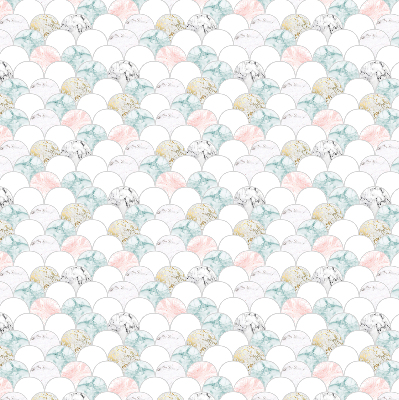 Blackout roller blind for window Colorful scales