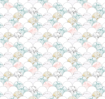 Blackout roller blind for window Colorful scales
