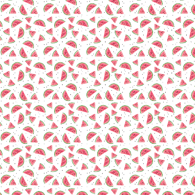 Fabric roller blind for window Watermelons