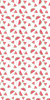 Fabric roller blind for window watermelon print