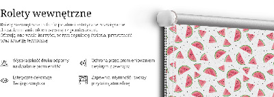 Fabric roller blind for window Watermelons