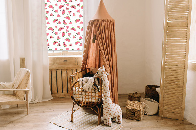 Fabric roller blind for window Watermelons
