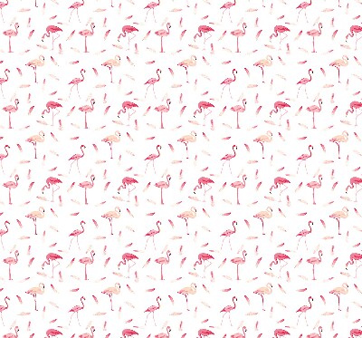 Blackout roller blind Flamingos and their feathers