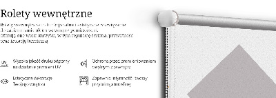 Fabric roller blind for window Overlapping squares
