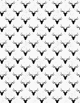 Blackout roller blind Black deer heads