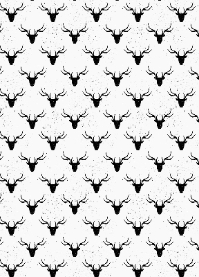 Blackout roller blind Black deer heads