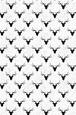 Blackout roller blind Black deer heads
