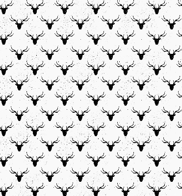 Blackout roller blind Black deer heads