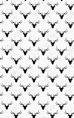 Blackout roller blind Black deer heads