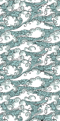 Blackout roller blind Clouds and wind