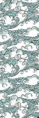 Blackout roller blind Clouds and wind