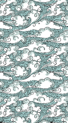 Blackout roller blind Clouds and wind