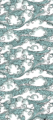 Blackout roller blind Clouds and wind