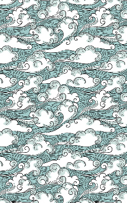 Blackout roller blind Clouds and wind