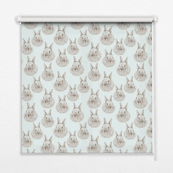 Blackout roller blind for window Rabbits