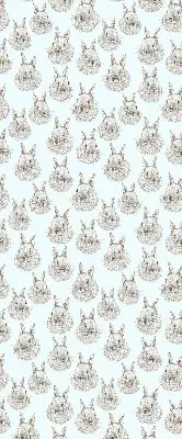 Blackout roller blind for window rabbits design
