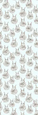 Blackout roller blind for window rabbits design