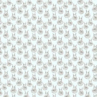 Blackout roller blind for window rabbits design