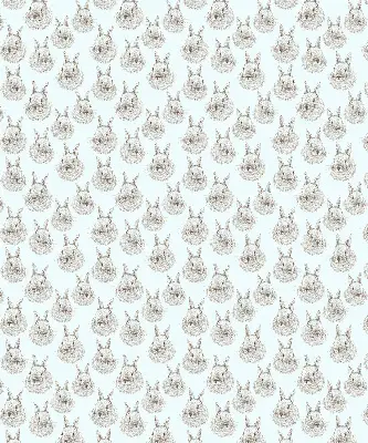 Blackout roller blind for window rabbits design