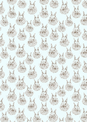 Blackout roller blind for window Rabbits