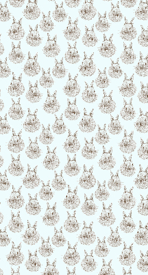 Blackout roller blind for window Rabbits