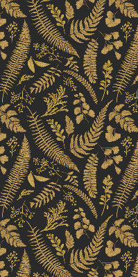 Blackout roller blind Yellow ferns