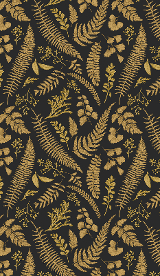 Blackout roller blind Yellow ferns