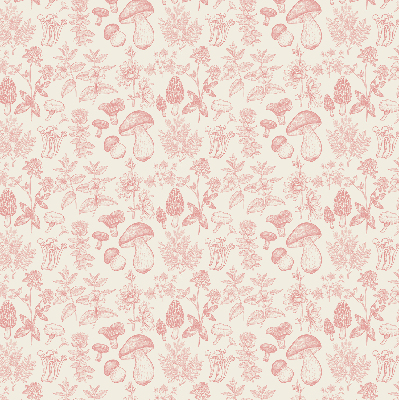 Blackout roller blind for window Drawn mushrooms
