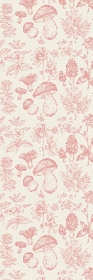 Blackout roller blind for window Drawn mushrooms