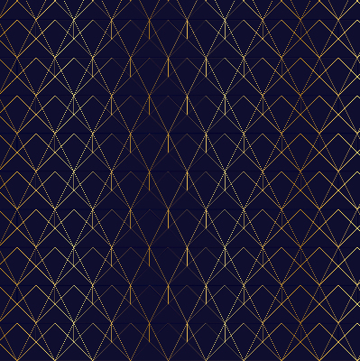 Blackout roller blind Yellow lines connected into triangles