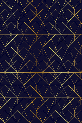 Blackout roller blind Yellow lines connected into triangles