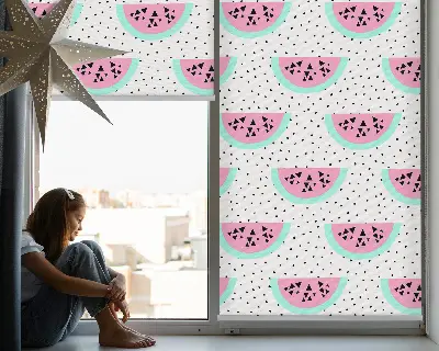 Blackout roller blind watermelon color for window