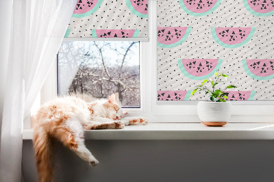 Blackout roller blind for window Watermelon