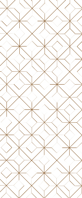 Fabric roller blind for window Brown pattern