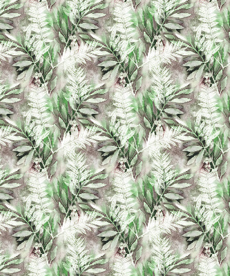 Fabric roller blind for window shiny leaves pattern